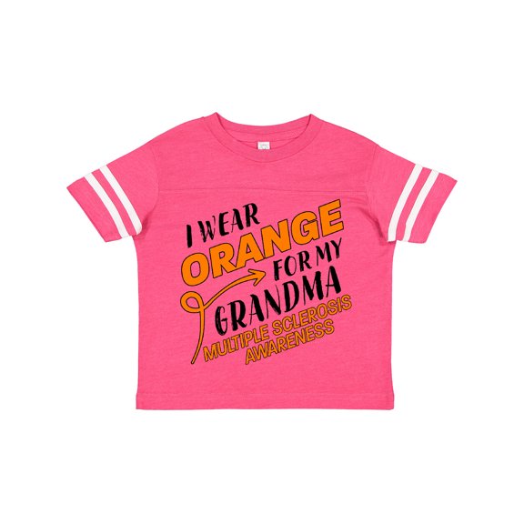 Inktastic I Wear Orange for My Grandma- Multiple Sclerosis Awareness Boys or Girls Toddler T-Shirt