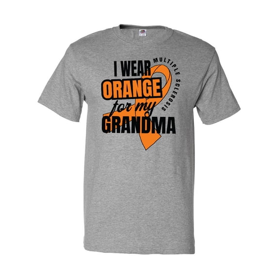 Inktastic I Wear Orange for My Grandma Multiple Sclerosis Awareness T-Shirt