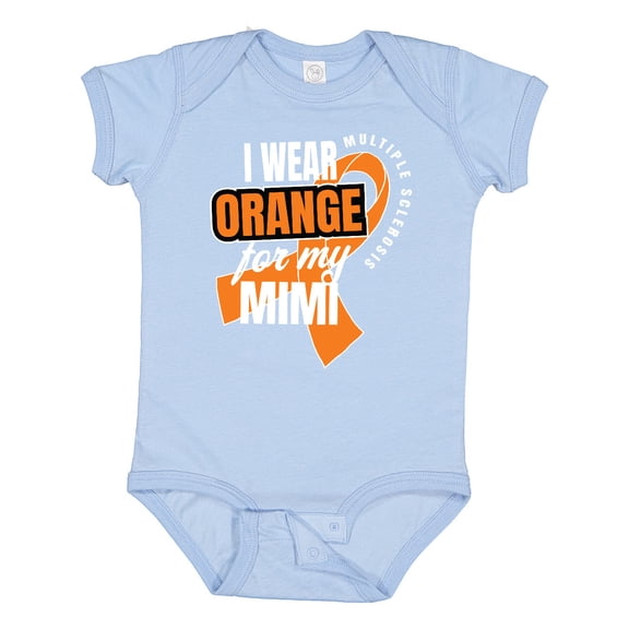 Inktastic I Wear Orange for My Mimi Multiple Sclerosis Awareness Boys or Girls Baby Bodysuit