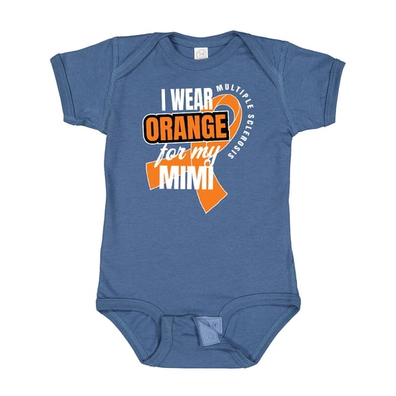 Inktastic I Wear Orange for My Mimi Multiple Sclerosis Awareness Boys or Girls Baby Bodysuit