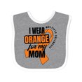 thumbnail image 1 of Inktastic I Wear Orange for My Mom Multiple Sclerosis Awareness Boys or Girls Baby Bib, 1 of 4