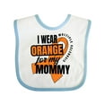 thumbnail image 1 of Inktastic I Wear Orange for My Mommy Multiple Sclerosis Awareness Boys or Girls Baby Bib, 1 of 4