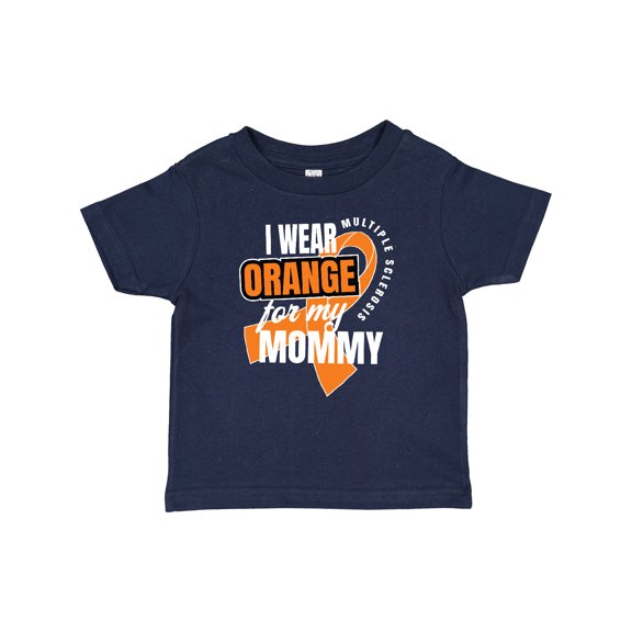 Inktastic I Wear Orange for My Mommy Multiple Sclerosis Awareness Boys or Girls Baby T-Shirt