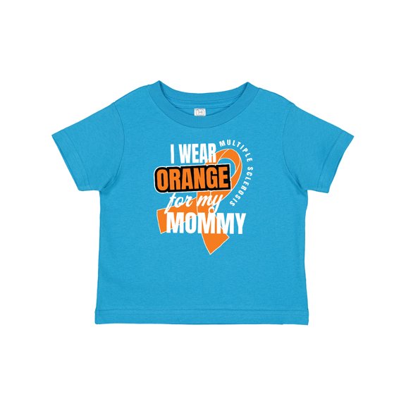 Inktastic I Wear Orange for My Mommy Multiple Sclerosis Awareness Boys or Girls Baby T-Shirt