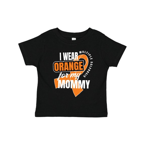 Inktastic I Wear Orange for My Mommy Multiple Sclerosis Awareness Boys or Girls Toddler T-Shirt