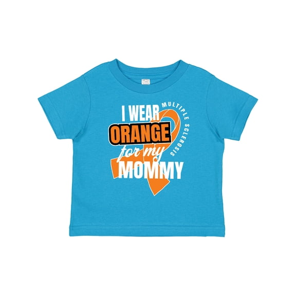 Inktastic I Wear Orange for My Mommy Multiple Sclerosis Awareness Boys or Girls Toddler T-Shirt