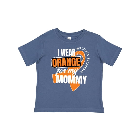 Inktastic I Wear Orange for My Mommy Multiple Sclerosis Awareness Boys or Girls Toddler T-Shirt