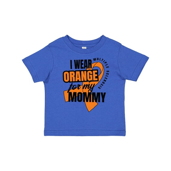 Inktastic I Wear Orange for My Mommy Multiple Sclerosis Awareness Boys or Girls Toddler T-Shirt