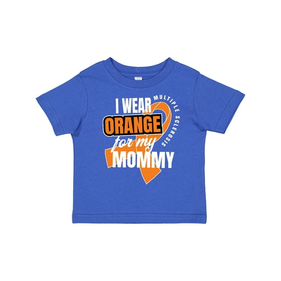 Inktastic I Wear Orange for My Mommy Multiple Sclerosis Awareness Boys or Girls Toddler T-Shirt