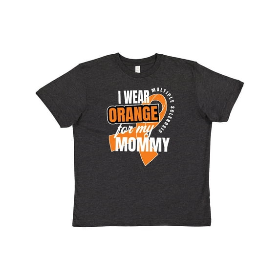 Inktastic I Wear Orange for My Mommy Multiple Sclerosis Awareness Youth T-Shirt