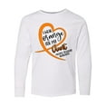 thumbnail image 1 of Inktastic I Wear Orange for my Aunt Multiple Sclerosis Awareness Long Sleeve Youth T-Shirt, 1 of 5