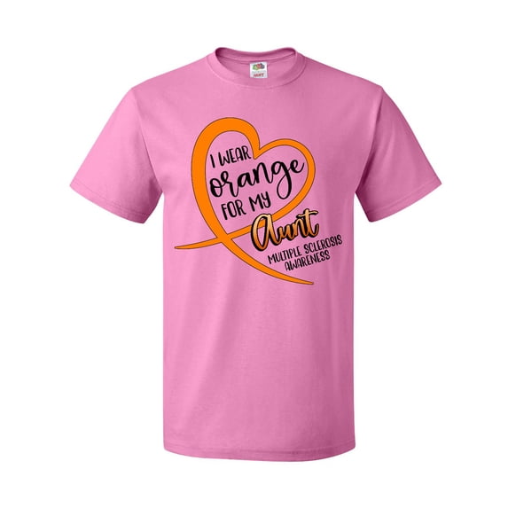 Inktastic I Wear Orange for my Aunt Multiple Sclerosis Awareness T-Shirt