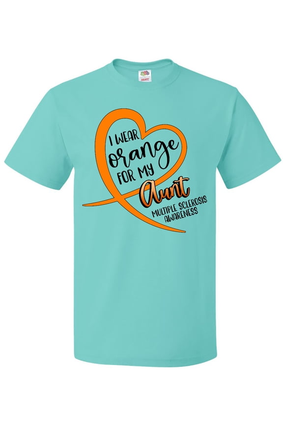 I Wear Orange for my Aunt Multiple Sclerosis Awareness T-Shirt
