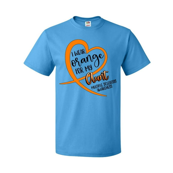 Inktastic I Wear Orange for my Aunt Multiple Sclerosis Awareness T-Shirt