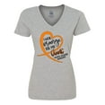 thumbnail image 1 of Inktastic I Wear Orange for my Aunt Multiple Sclerosis Awareness Women's V-Neck T-Shirt, 1 of 5