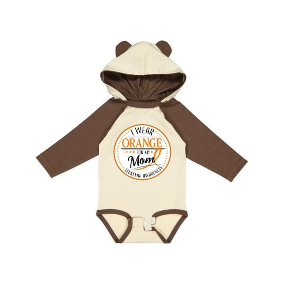 Inktastic I Wear Orange for my Mom- Leukemia Awareness Boys or Girls Long Sleeve Baby Bodysuit