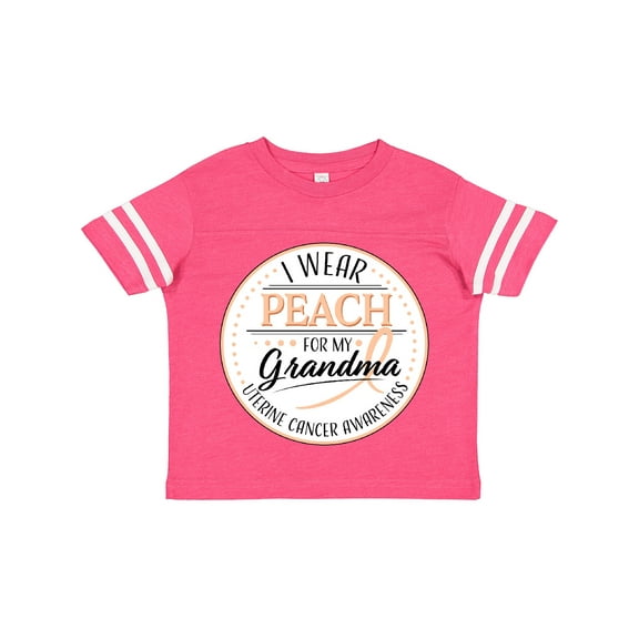 Inktastic I Wear Peach for My Grandma - Uterine Cancer Awareness Boys or Girls Toddler T-Shirt