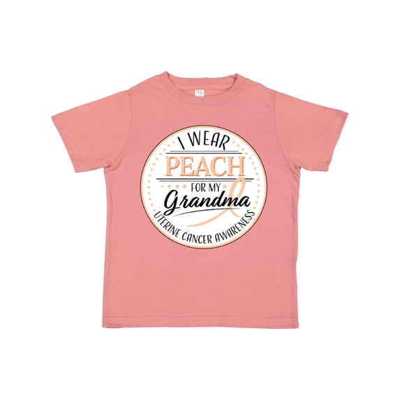 Inktastic I Wear Peach for My Grandma - Uterine Cancer Awareness Boys or Girls Toddler T-Shirt