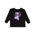 thumbnail image 1 of Inktastic I Wear Purple For My Aunt Lupus Awareness Boys or Girls Long Sleeve Toddler T-Shirt, 1 of 5