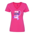 thumbnail image 1 of Inktastic I Wear Purple For My Aunt Lupus Awareness Women's V-Neck T-Shirt, 1 of 5