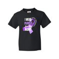 thumbnail image 1 of Inktastic I Wear Purple For My Aunt Lupus Awareness Youth T-Shirt, 1 of 5
