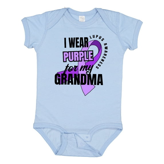 Inktastic I Wear Purple For My Grandma Lupus Awareness Boys or Girls Baby Bodysuit