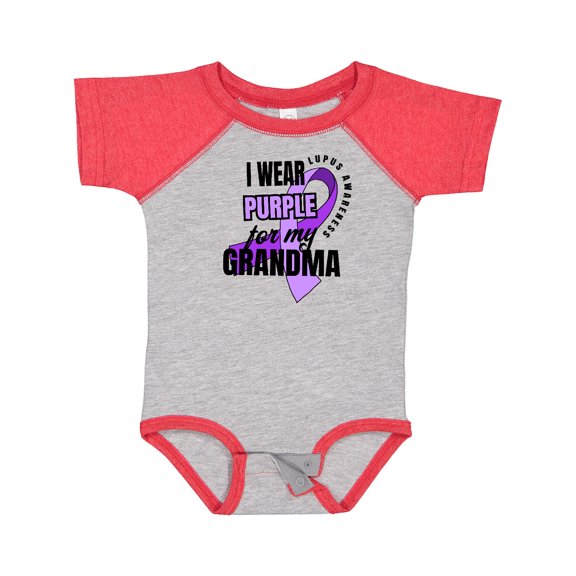 Inktastic I Wear Purple For My Grandma Lupus Awareness Boys or Girls Baby Bodysuit