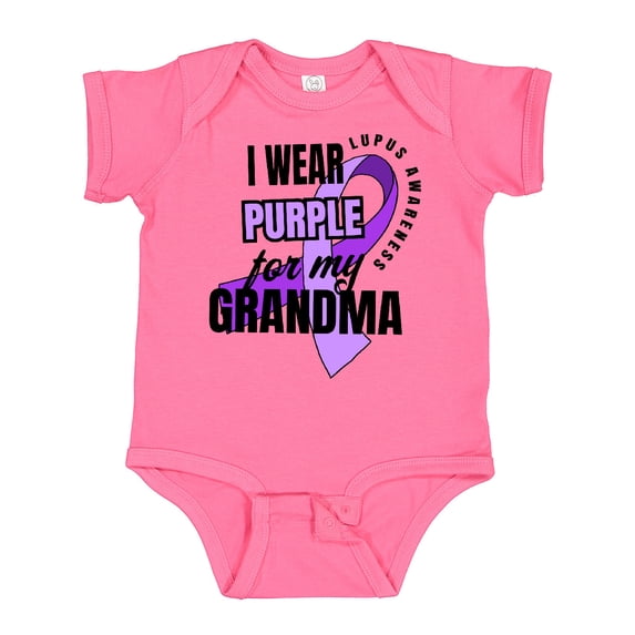Inktastic I Wear Purple For My Grandma Lupus Awareness Boys or Girls Baby Bodysuit