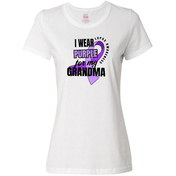 Inktastic I Wear Purple For My Grandma Lupus Awareness Women's T-Shirt