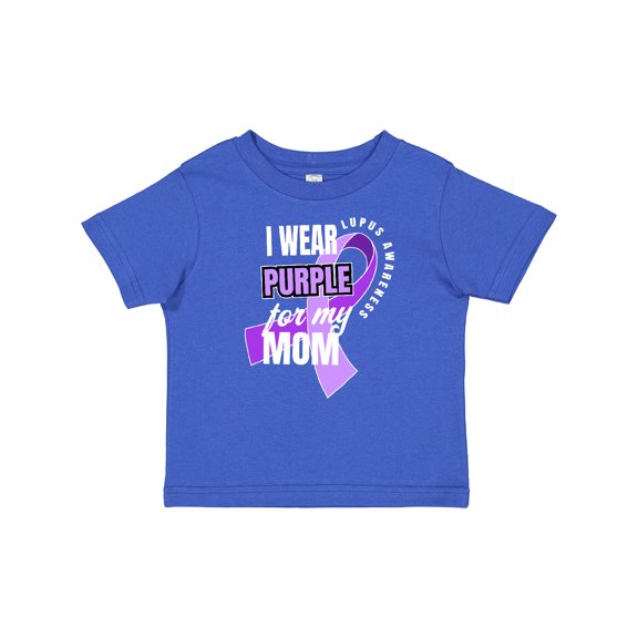 Inktastic I Wear Purple For My Mom Lupus Awareness Boys or Girls Baby T-Shirt