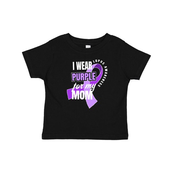 Inktastic I Wear Purple For My Mom Lupus Awareness Boys or Girls Baby T-Shirt