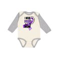 thumbnail image 1 of Inktastic I Wear Purple For My Mom Lupus Awareness Boys or Girls Long Sleeve Baby Bodysuit, 1 of 5