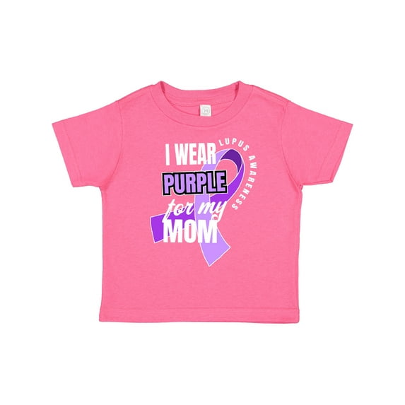 Inktastic I Wear Purple For My Mom Lupus Awareness Boys or Girls Toddler T-Shirt