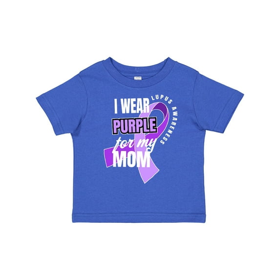Inktastic I Wear Purple For My Mom Lupus Awareness Boys or Girls Toddler T-Shirt