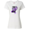 thumbnail image 1 of Inktastic I Wear Purple For My Mom Lupus Awareness Women's T-Shirt, 1 of 5