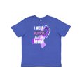 thumbnail image 1 of Inktastic I Wear Purple For My Mom Lupus Awareness Youth T-Shirt, 1 of 5