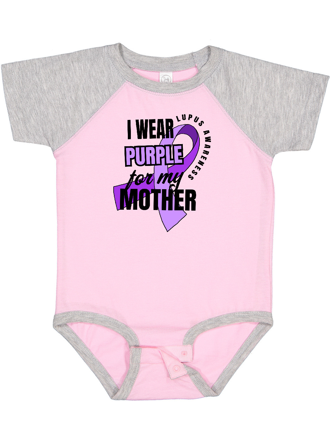 Inktastic I Wear Purple For My Mother Lupus Awareness Gift Baby Boy or