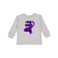 thumbnail image 1 of Inktastic I Wear Purple For My Nana Pancreatic Cancer Awareness Boys or Girls Long Sleeve Toddler T-Shirt, 1 of 5