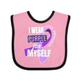 thumbnail image 1 of Inktastic I Wear Purple For Myself Lupus Awareness Boys or Girls Baby Bib, 1 of 4