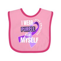 Inktastic I Wear Purple For Myself Lupus Awareness Boys or Girls Baby Bib