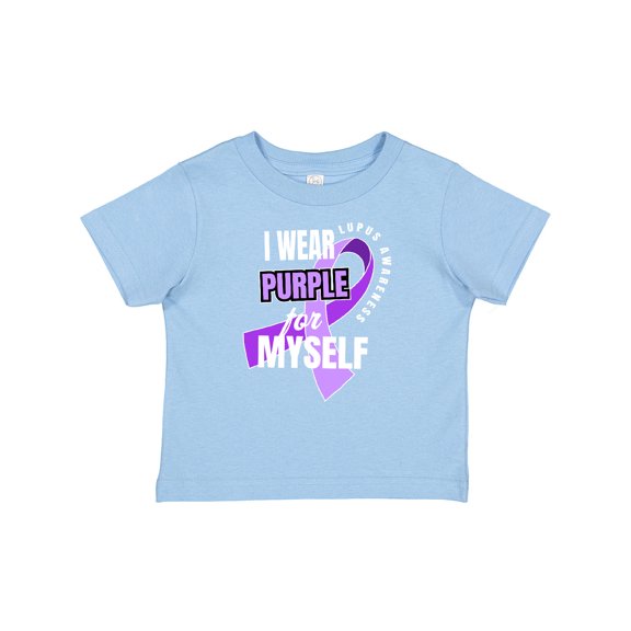 Inktastic I Wear Purple For Myself Lupus Awareness Boys or Girls Baby T-Shirt