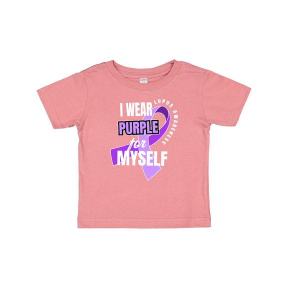 Inktastic I Wear Purple For Myself Lupus Awareness Boys or Girls Baby T-Shirt