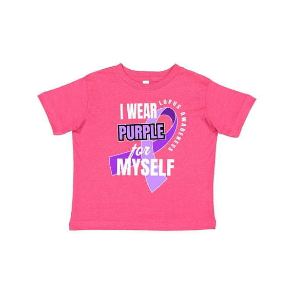 Inktastic I Wear Purple For Myself Lupus Awareness Boys or Girls Toddler T-Shirt