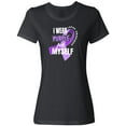 thumbnail image 1 of Inktastic I Wear Purple For Myself Lupus Awareness Women's T-Shirt, 1 of 5