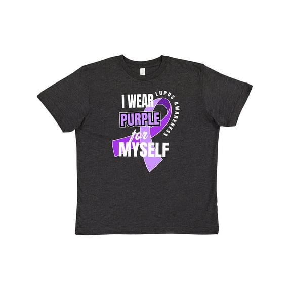 Inktastic I Wear Purple For Myself Lupus Awareness Youth T-Shirt