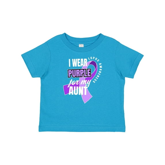 Inktastic I Wear Purple for My Aunt Lupus Awareness Boys or Girls Baby T-Shirt