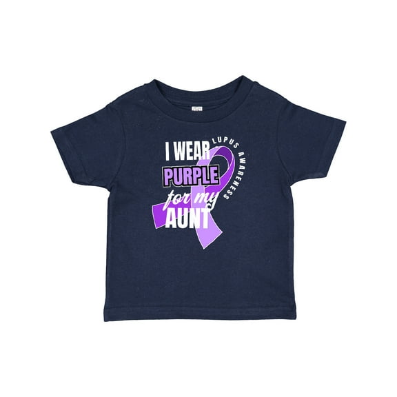 Inktastic I Wear Purple for My Aunt Lupus Awareness Boys or Girls Baby T-Shirt