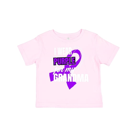 Inktastic I Wear Purple for My Grandma Pancreatic Cancer Awareness Boys or Girls Toddler T-Shirt