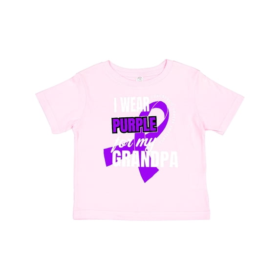 Inktastic I Wear Purple for My Grandpa Pancreatic Cancer Awareness Boys or Girls Toddler T-Shirt