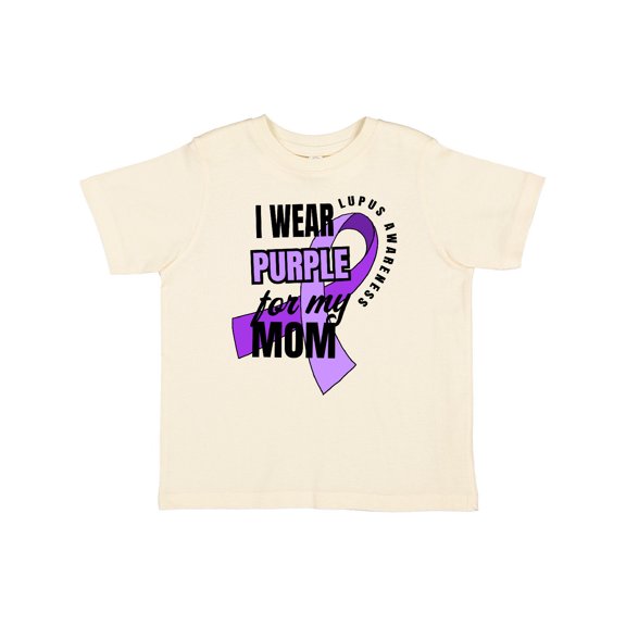 Inktastic I Wear Purple for My Mom Lupus Awareness Boys or Girls Toddler T-Shirt